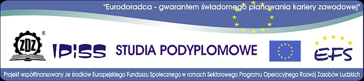 EURODORADCA – gwarantem świadomego planowania kariery zawodowej - studia podyplomowe, 2007
