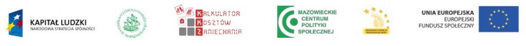 Logo projektu PO KL.07.0300-14-340/11-00 Kalkulator Kosztów Zaniechania – wprowadzenie innowacyjnych rozwiązań na Mazowszu  w zakresie polityki społecznej w obszarze analizy kosztów braku podejmowania działań aktywizująco-wpierających.