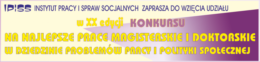 XX edycja konkursu na najlepsze prace magisterskie i doktorskie uruchomiona!!!