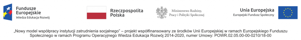 Projekt pn. Nowy model współpracy instytucji zatrudnienia socjalnego