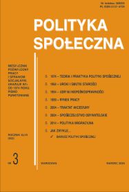 Spis treści Polityka Społeczna nr 3/2020